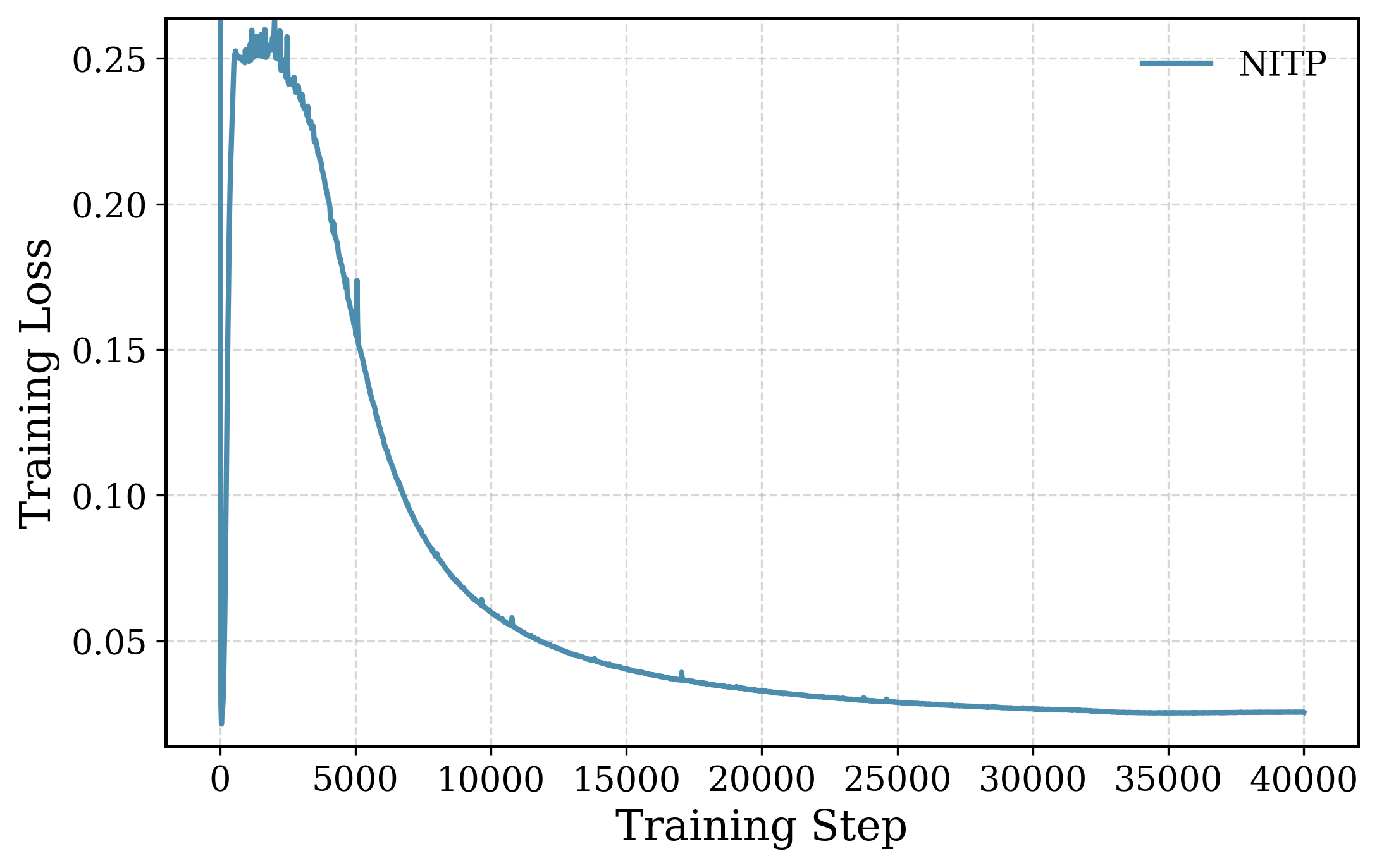 NITP loss dynamics