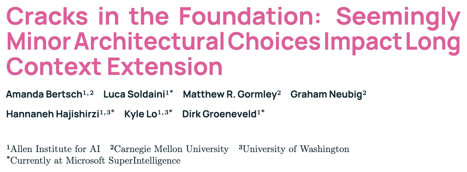 Paper title screenshot for Cracks in the Foundation