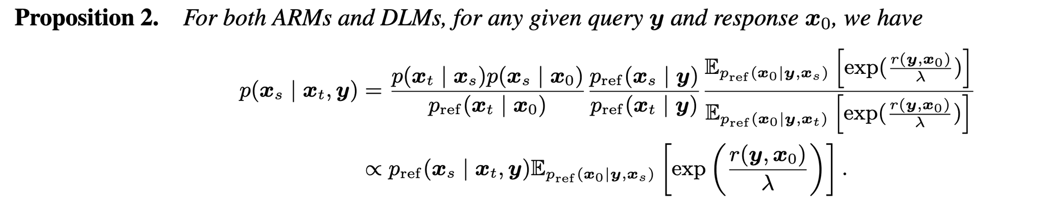 Energy guided transition formula