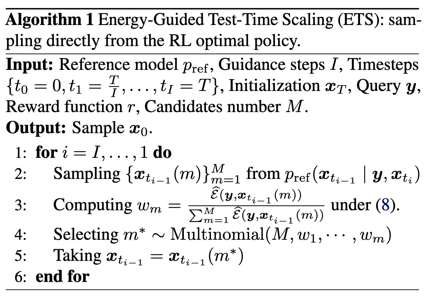 Energy guided sampling conclusion